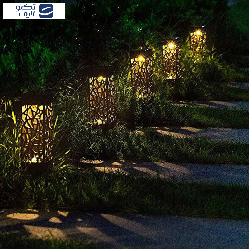 چراغ باغی خورشیدی سولونیکس مدل مکعب بسته 8 عددی