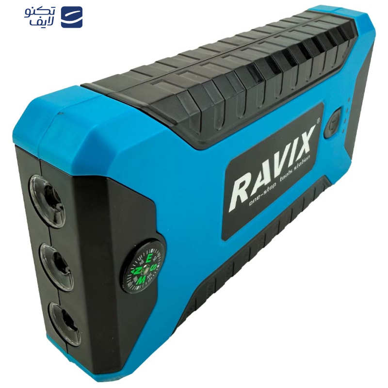 جامپ استارتر و کمپرسور فندکی راویکس مدل RX-J29B مجموعه 7 عددی جامپ استارتر و کمپرسور فندکی راویکس مدل RX-J29B مجموعه 7 عددی