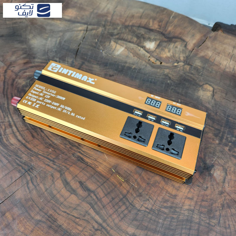 مبدل برق خودرو اینتیمکث کد 100217 ظرفیت 2000 وات مبدل برق خودرو اینتیمکث کد 100217 ظرفیت 2000 وات