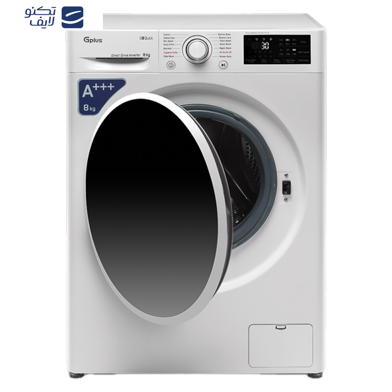 ماشین لباسشویی 8 کیلوگرم اتوماتیک جی پلاس مدل GWM-R87W.KTN ماشین لباسشویی 8 کیلوگرم اتوماتیک جی پلاس مدل GWM-R87W.KTN