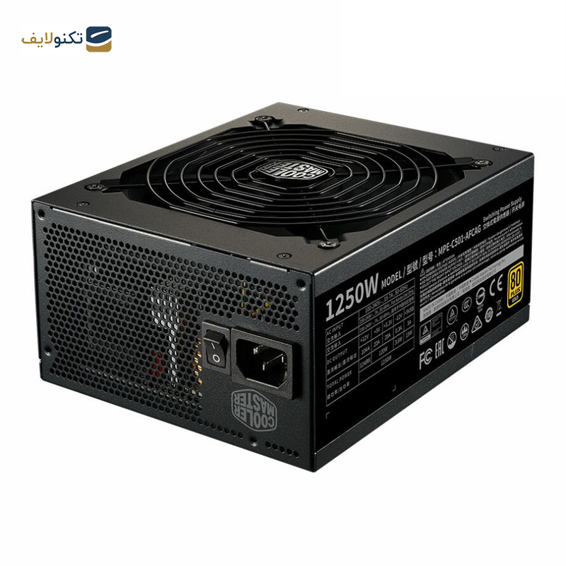 منبع تغذیه کامپیوتر کولر مستر مدل MWE GOLD 1250 V2 FULL منبع تغذیه کامپیوتر کولر مستر مدل MWE GOLD 1250 V2 FULL