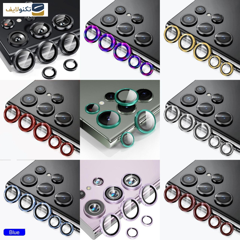 محافظ لنز دوربین بوف مدل HD-ColorLenz-G مناسب برای گوشی موبایل سامسونگ Galaxy S24 Ultra