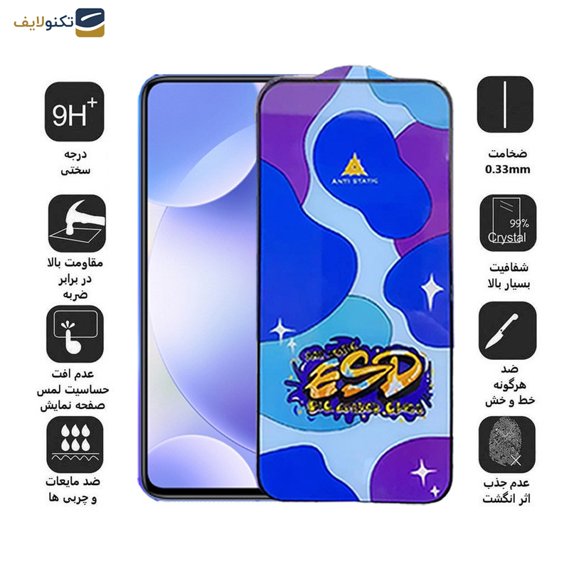  محافظ صفحه نمایش اپیکوی مدل Star ESD مناسب برای گوشی موبایل شیائومی Redmi K30/Poco F2 Pro/Poco X2/Mi 10T Pro 5G/Mi 10T 5G