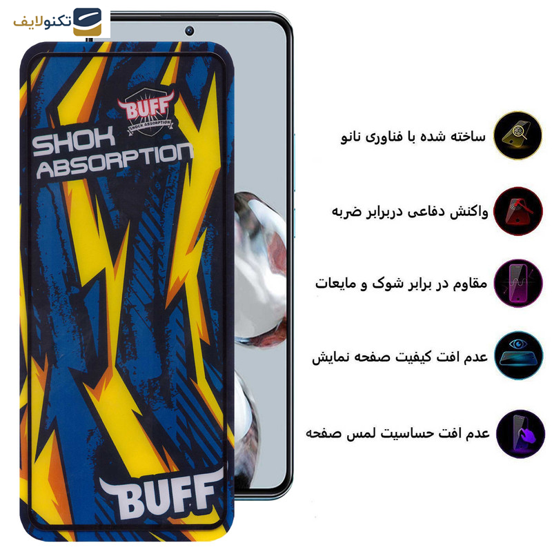 محافظ صفحه نمایش بوف مدل Shock-Shock-G مناسب برای گوشی موبایل شیائومی 12T Pro / 12T / Mi 11T Pro / Mi 11T
