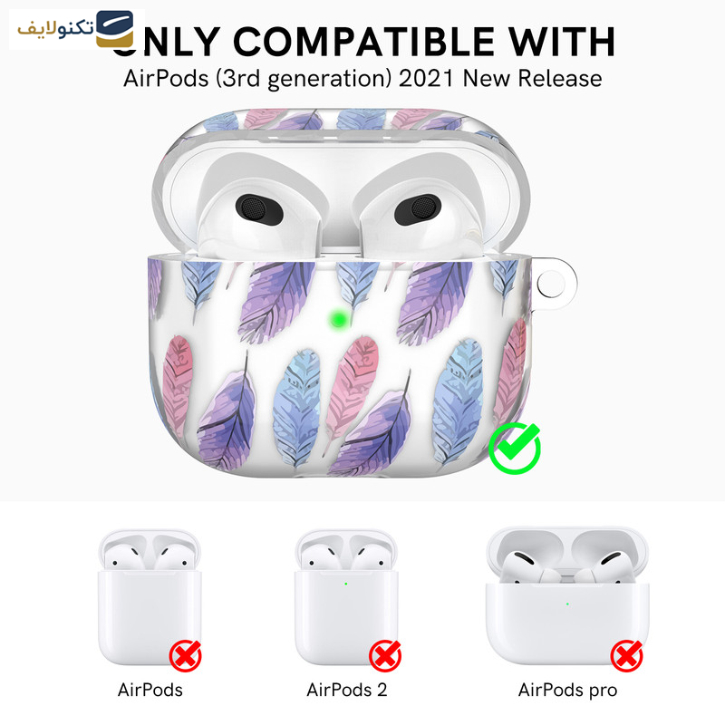 کاور آها استایل مدل PT142-3 Feather مناسب برای کیس اپل ایرپاد 3