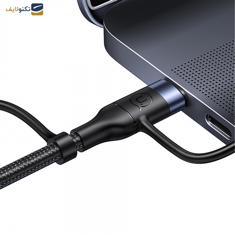کابل تبدیل USB-c/USB به microUSB/USB-C /لایتنینگ یوسمز مدل US-SJ547 طول 1.2 متر