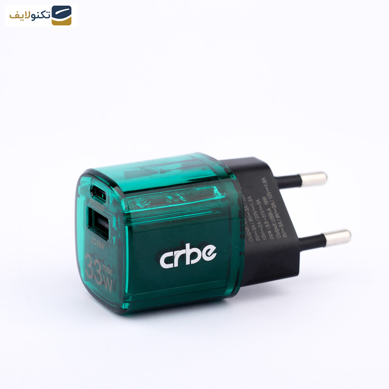شارژر دیواری 33 وات کربی مدل CR-R102 GaN
