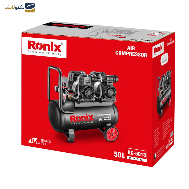 کمپرسور هوا دو سیلندر رونیکس مدل RC-5013 کمپرسور هوا دو سیلندر رونیکس مدل RC-5013