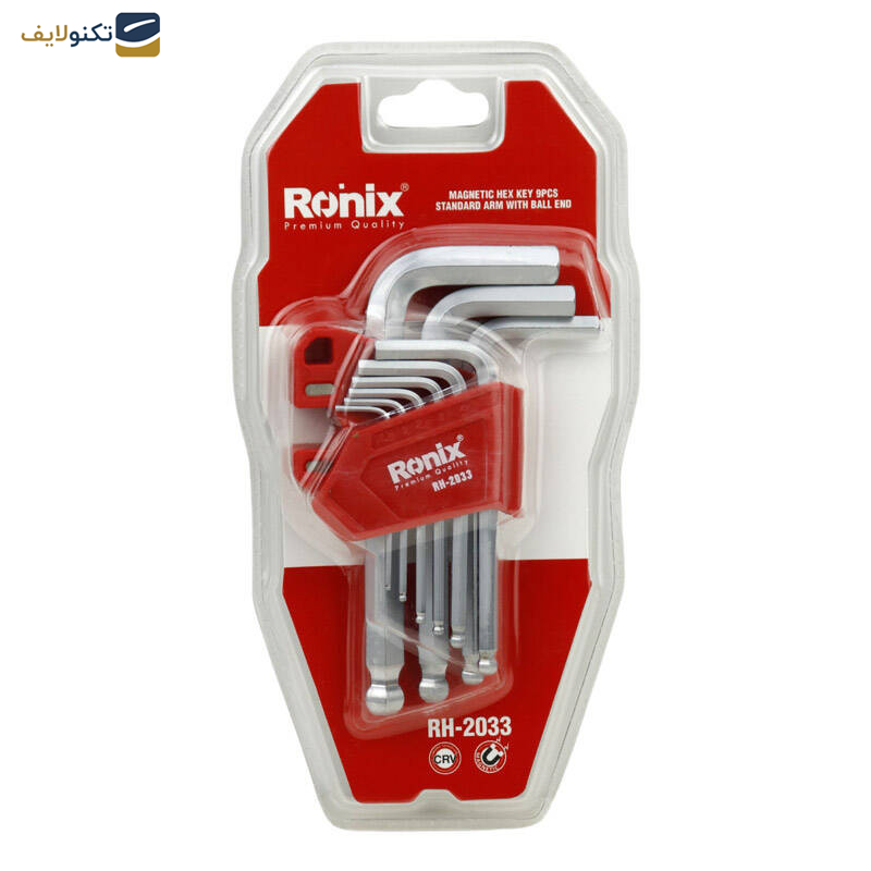 آچار آلن ستاره ای رونیکس مدل RH-2033 مجموعه 9 عددی