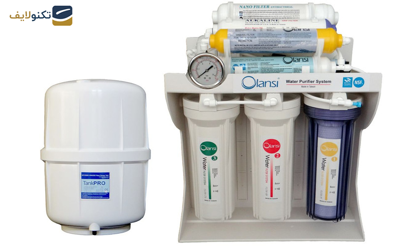 دستگاه تصفیه کننده آب خانگی اولانسی مدل Olansi RO-A930 دستگاه تصفیه کننده آب خانگی اولانسی مدل Olansi RO-A930