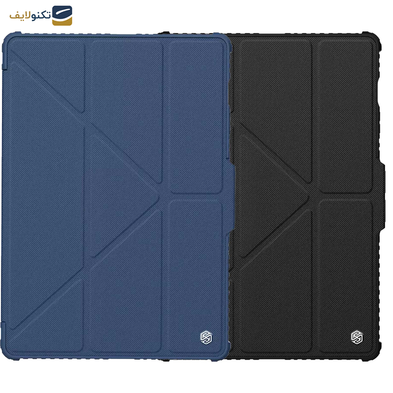 کیف کلاسوری نیلکین مدل Camshield Bumper Flip Folding مناسب برای تبلت سامسونگ Galaxy Tab S9 Fe Plus کیف کلاسوری نیلکین مدل Camshield Bumper Flip Folding مناسب برای تبلت سامسونگ Galaxy Tab S9 Fe Plus