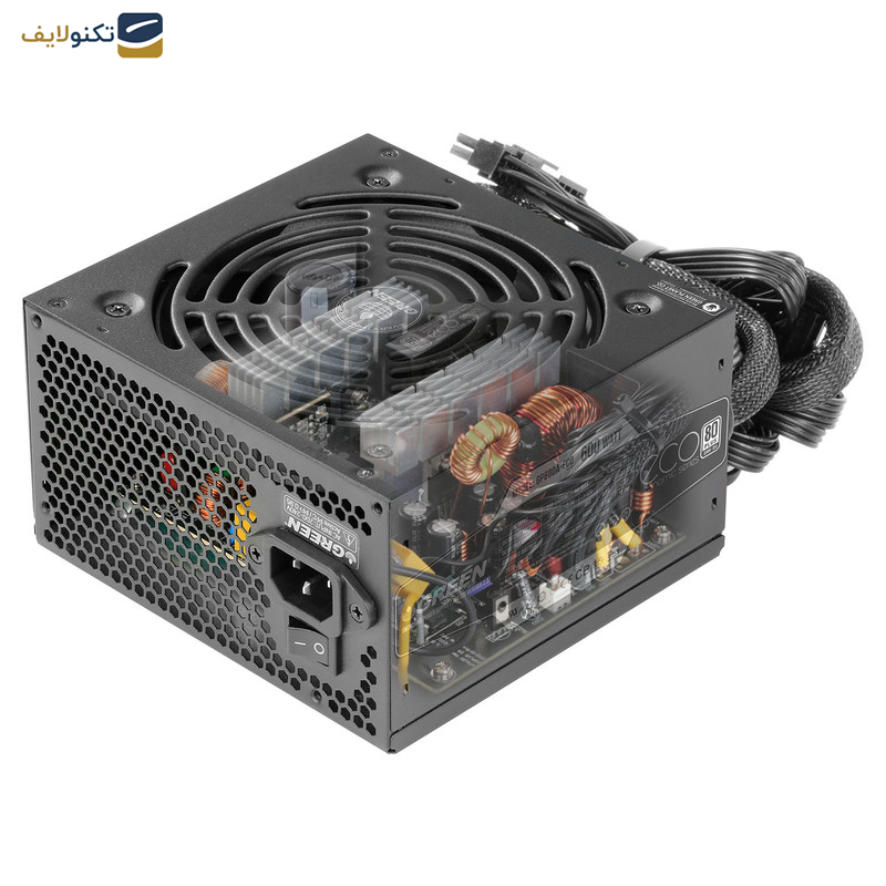 منبع تغذیه کامپیوتر گرین مدل GP600A-ECO Rev3.1