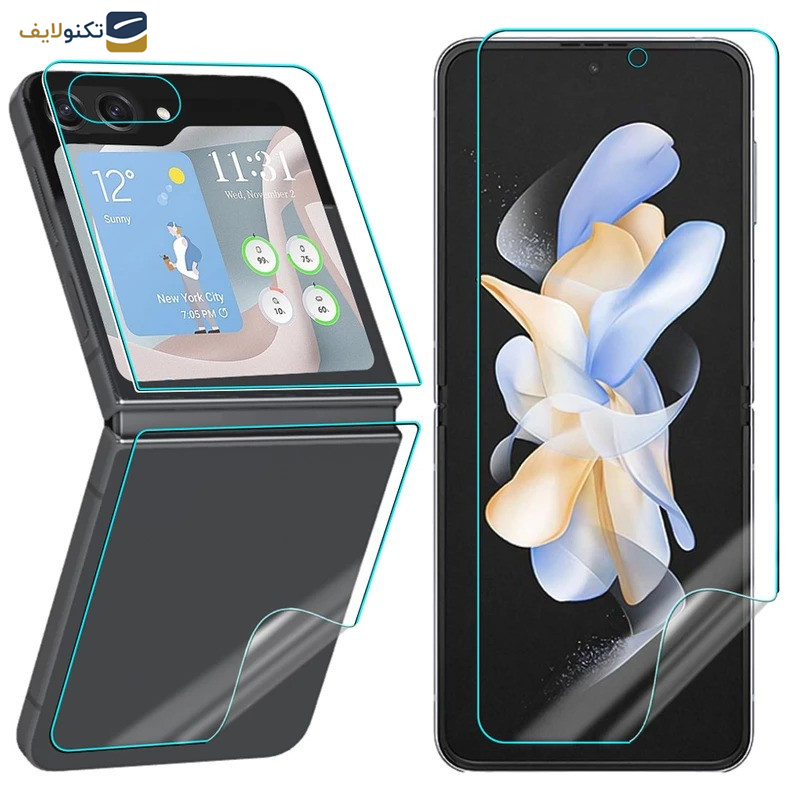 محافظ صفحه نمایش اپیکوی مدل Full Body 360 مناسب برای گوشی موبایل سامسونگ Galaxy Z Flip 5 به همراه محافظ پشت گوشی