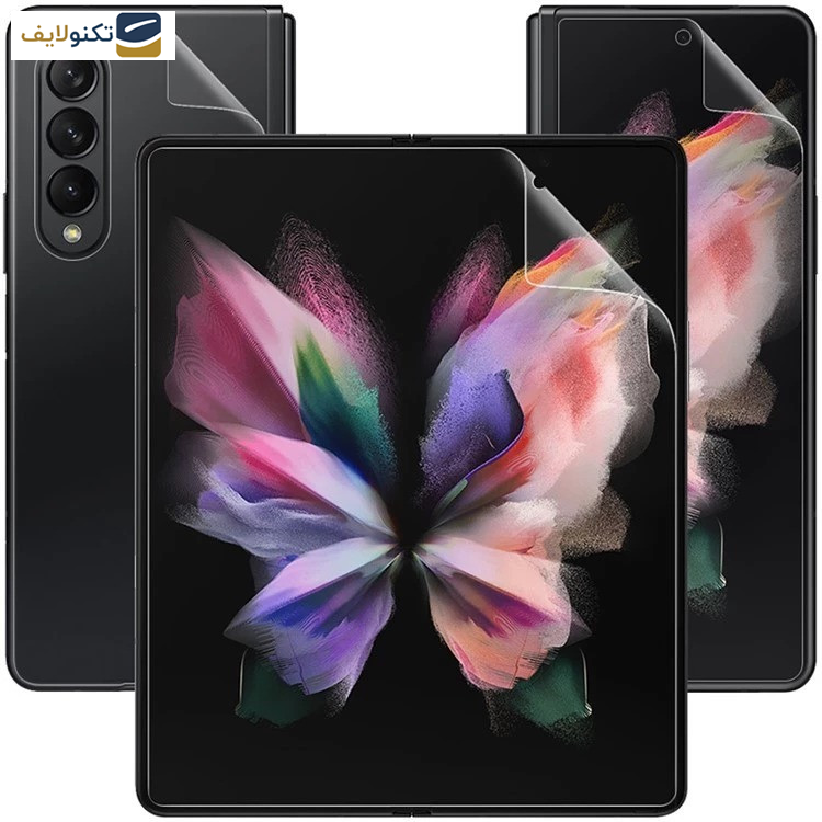 محافظ صفحه نمایش اپیکوی مدل Full Body 360 مناسب برای گوشی موبایل سامسونگ Galaxy Z Fold 5 به همراه محافظ پشت گوشی