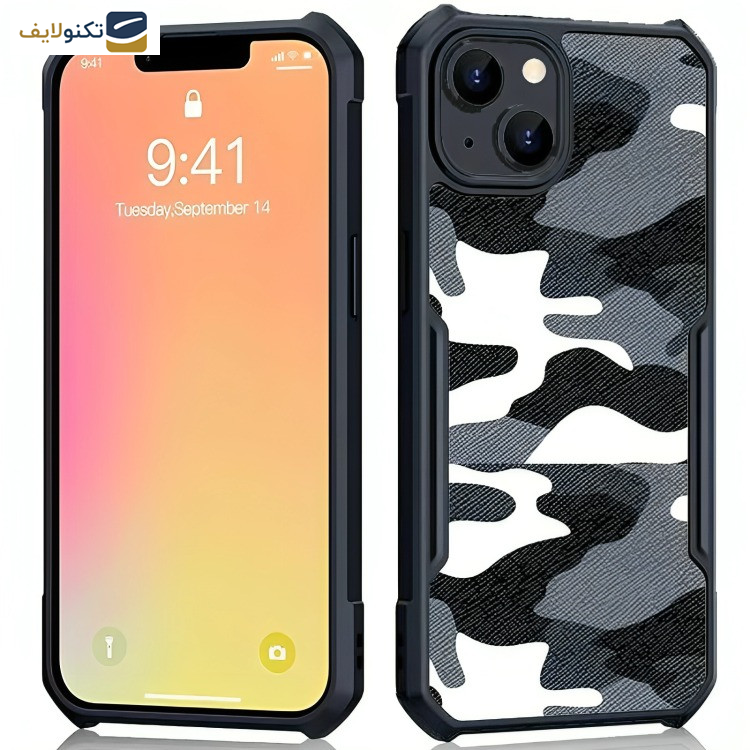 کاور ژاند مدل Xundd Camouflage مناسب برای گوشی موبایل اپل iPhone 14 / 13 