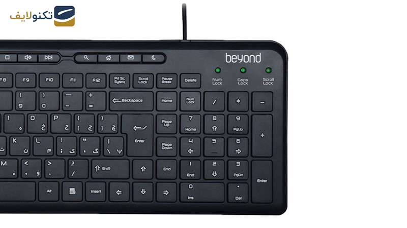 کیبورد بیاند مدل BK-3441 با حروف فارسی کیبورد بیاند مدل BK-3441 با حروف فارسی