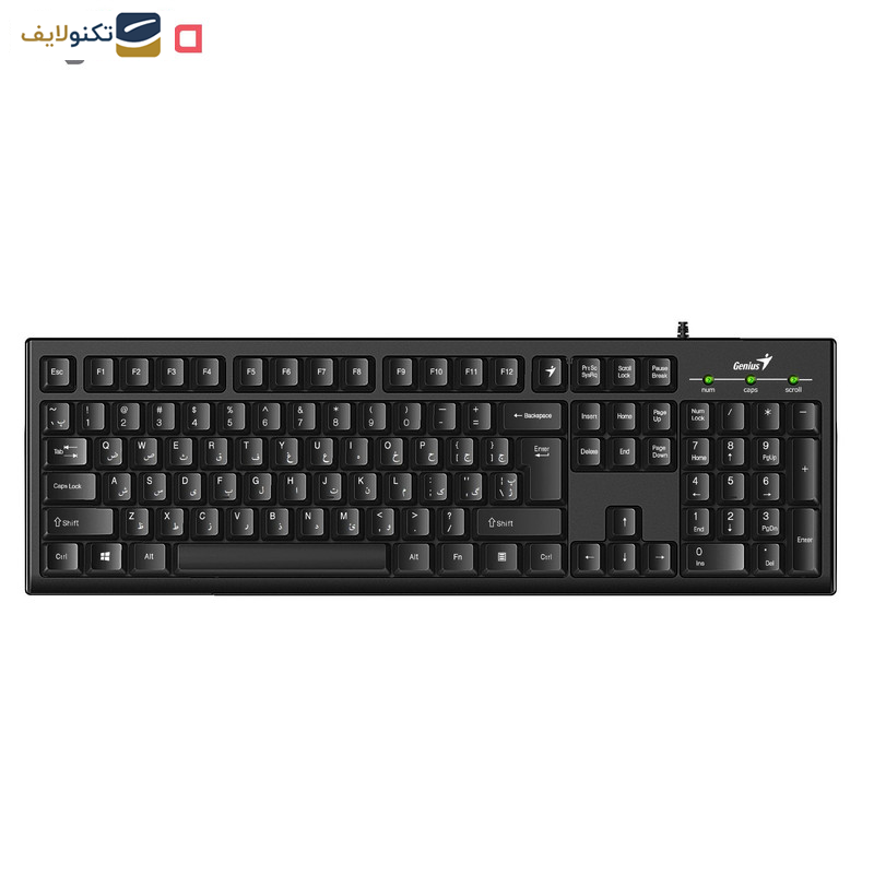 کیبورد جنیوس مدل Smart KB-100 همراه با حروف فارسی کیبورد جنیوس مدل Smart KB-100 همراه با حروف فارسی
