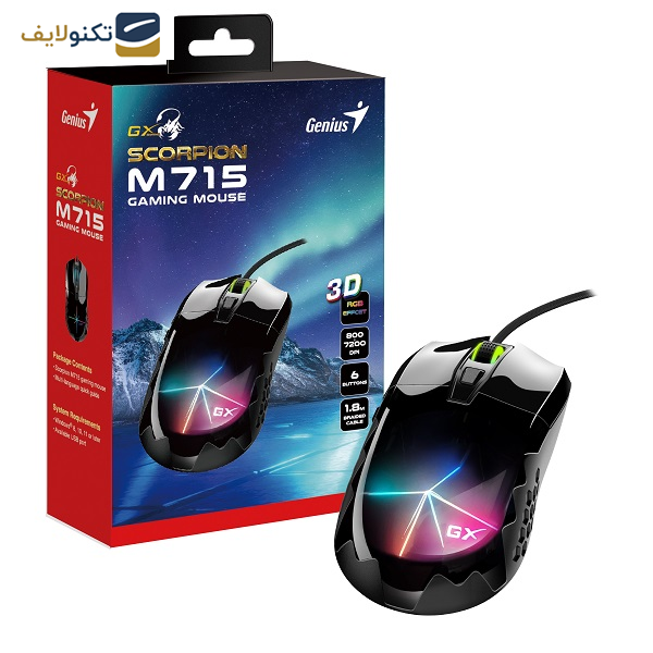ماوس جنیوس مدل Scorpion M715 ماوس جنیوس مدل Scorpion M715