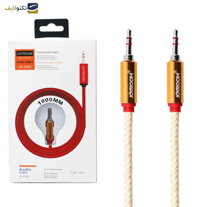 کابل AUX جوی روم مدل JR-S800 طول 1 متر کابل AUX جوی روم مدل JR-S800 طول 1 متر