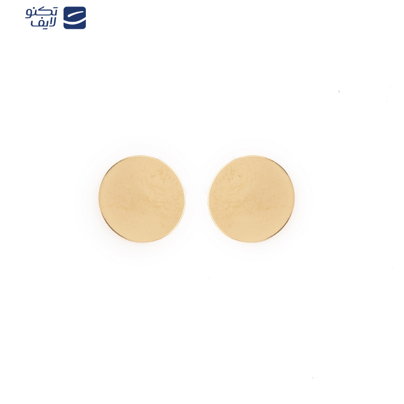 گوشواره طلا زنانه طلا 18عیار طرح دایره پر