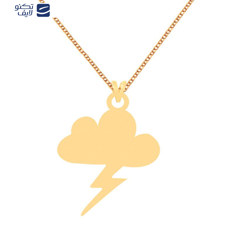 گردنبند طلا زنانه طلا 18عیار طرح ابر و ساعقه گردنبند طلا زنانه طلا 18عیار طرح ابر و ساعقه