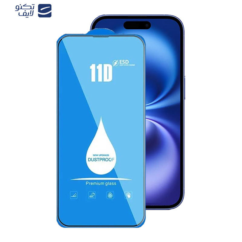 محافظ صفحه نمایش 11D اپیکوی مدل Blue ESD مناسب برای گوشی موبایل اپل iPhone 16