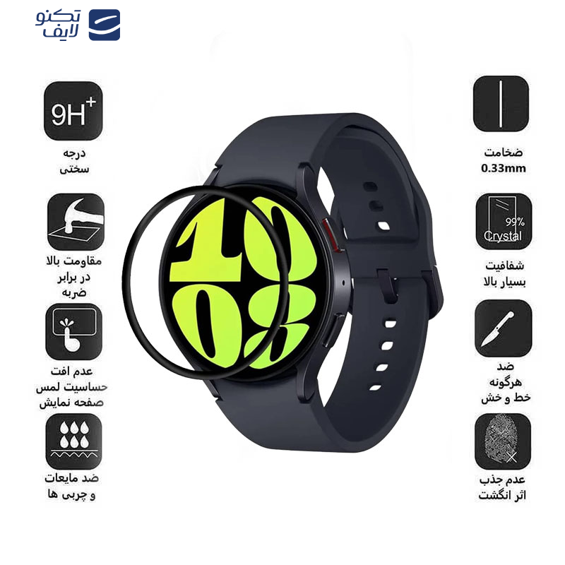 محافظ صفحه نمایش بوف مدل Full Glue-G مناسب برای ساعت هوشمند سامسونگ Galaxy Watch 7 40mm