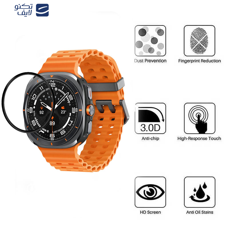محافظ صفحه نمایش بوف مدل Full glue مناسب برای ساعت هوشمند سامسونگ Galaxy Watch 7 Ultra 47mm