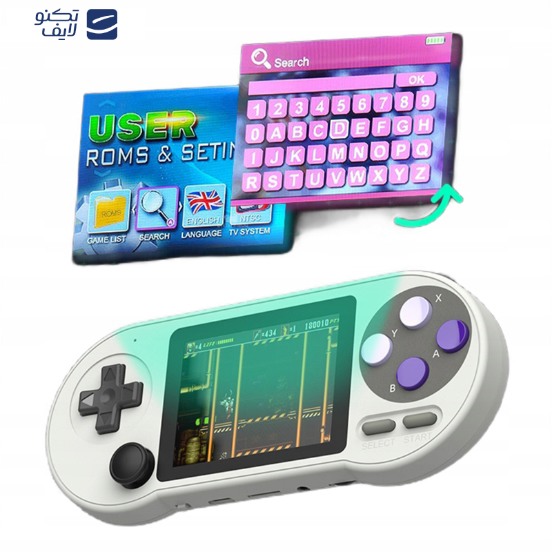 کنسول بازی پرتابل مدل SF2000 DATA FROG به همراه دسته بازی بی سیم کنسول بازی پرتابل مدل SF2000 DATA FROG به همراه دسته بازی بی سیم