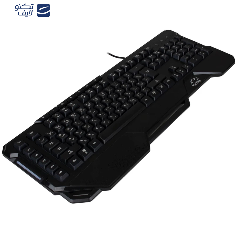 کیبورد گیمینگ تسکو مدل GK 8126، سوییچ ممبران، Full-Size، نورپردازی RGB