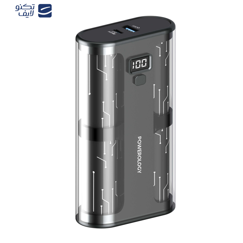 پاوربانک پاورولوجی مدل CRYSTALLINE PPBCHA25 ظرفیت 20000 میلی آمپر ساعت پاوربانک پاورولوجی مدل CRYSTALLINE PPBCHA25 ظرفیت 20000 میلی آمپر ساعت