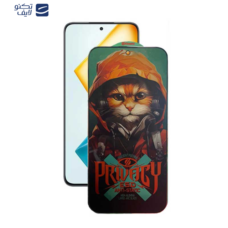 محافظ صفحه نمایش حریم شخصی اپیکوی مدل Privacy Hoodie Cat مناسب برای گوشی موبایل آنر  X8a/ X8b/ X8 4G/ 90 Lite/ 90 GT/ 10X Lite