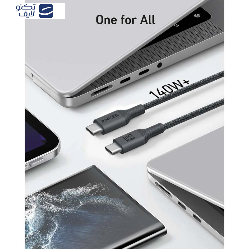 کابل USB-C انکر مدل A80F6H11 طول 1.8 متر