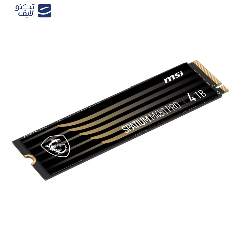 اس اس دی اینترنال ام اس آی مدل SPATIUM M480 PRO PCIe 4.0 NVMe M.2 ظرفیت 4 ترابایت اس اس دی اینترنال ام اس آی مدل SPATIUM M480 PRO PCIe 4.0 NVMe M.2 ظرفیت 4 ترابایت
