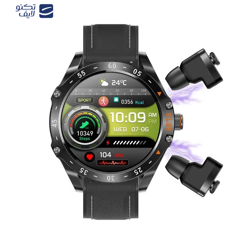 ساعت هوشمند پرودو مدل EL SWITCHING HYPEE SIGNAL دارای قابلیت های صفحه نمایش رنگی، صفحه نمایش لمسی، قابلیت مکالمه از طریق بلوتوث بند سیلیکون