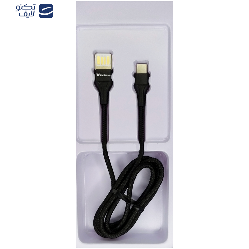 کابل تبدیل USB به USB-C كوكلاسيك مدل Q14 طول 1 متر کابل تبدیل USB به USB-C كوكلاسيك مدل Q14 طول 1 متر