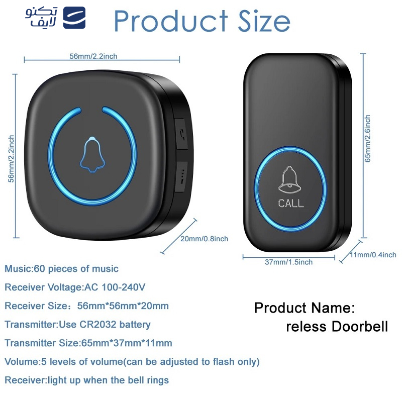 زنگ بی سیم مدل هوشمند Smart c55