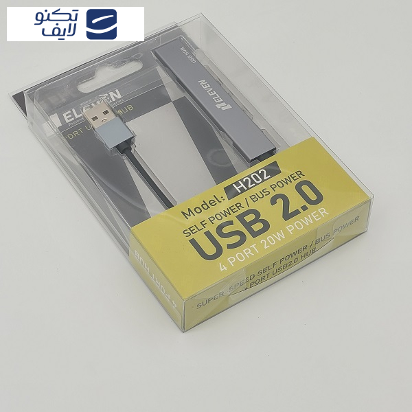 هاب 4 پورت USB 2.0 ایلون مدل H202 هاب 4 پورت USB 2.0 ایلون مدل H202
