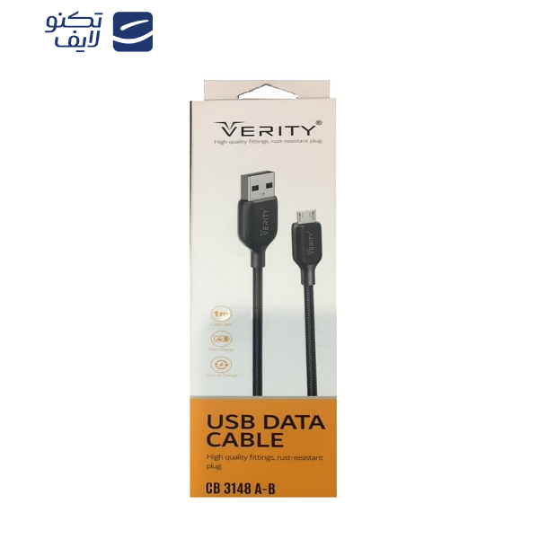 کابل تبدیل USB به microUSB وریتی مدل CB3148A طول 1 متر 