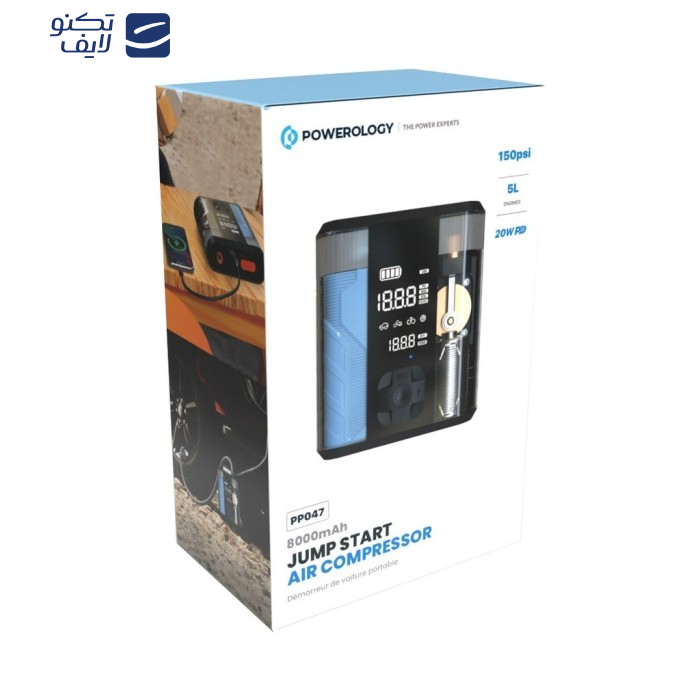 جامپ استارتر و پاوربانک پاورولوژی مدل PPBCHA47-TP 