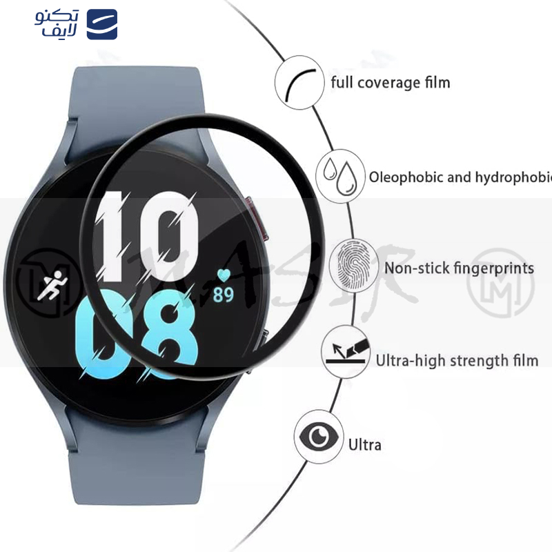 محافظ صفحه نمایش نانو مسیر مدل PMMA مناسب برای ساعت هوشمند کیو سی وای GT