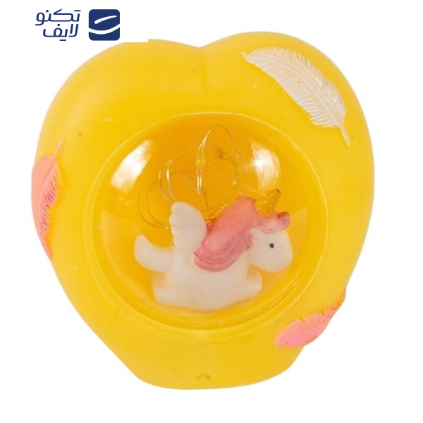 چراغ خواب کودک مدل اسب تک شاخ بالدار طرح قلب کد 04