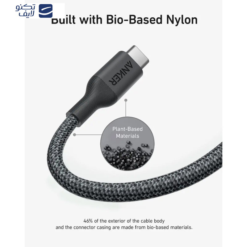 کابل تبدیل USB Type-C به لایتنینگ مدل A80B5 طول 0.9 متر