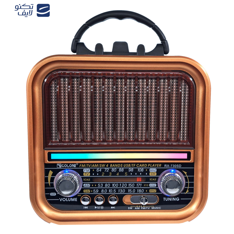 اسپیکر بلوتوثی قابل حمل گولون مدل RX-730SD