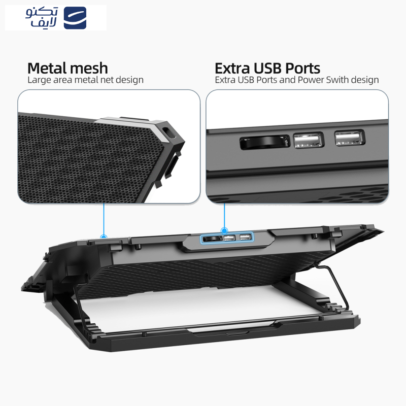 پایه خنک کننده لپ تاپ تسکو مدل TCLP 3119 پایه خنک کننده لپ تاپ تسکو مدل TCLP 3119