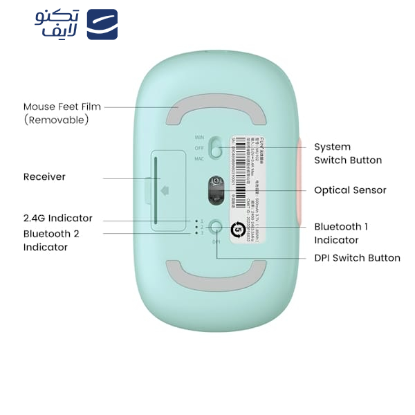 ماوس بی سیم یوگرین مدل MU102-90538 ماوس بی سیم یوگرین مدل MU102-90538