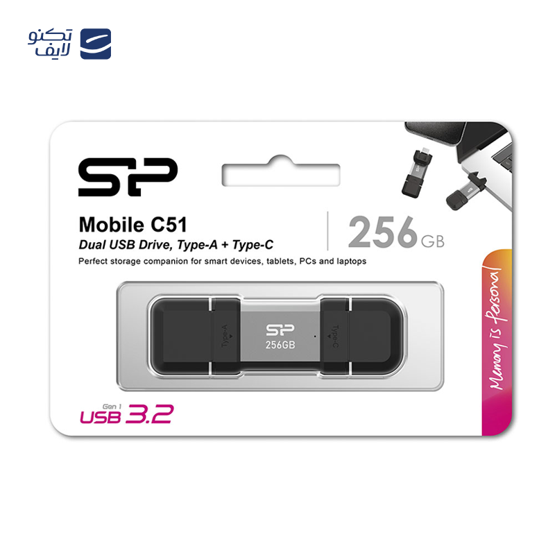 gallery-فلش مموری سیلیکون پاور مدل C51 USB 3.2 ظرفیت 256 گیگابایت copy.png