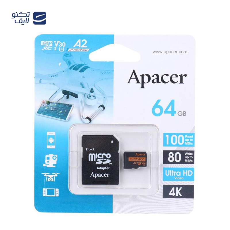 gallery-کارت حافظه microSDXC اپیسر مدل Rioo A1 V10 استاندارد UHS-I U1 ظرفیت 128 گیگابایت copy.png