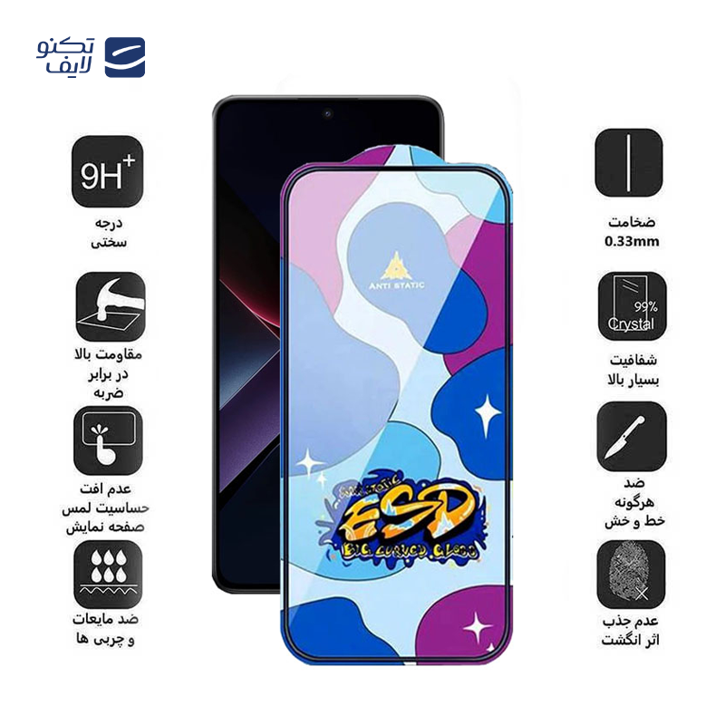 gallery-گلس گوشی شیائومی Poco X7 Pro - X7 -X6 -X6 Pro اپیکوی مدل Star ESD copy copy copy.png