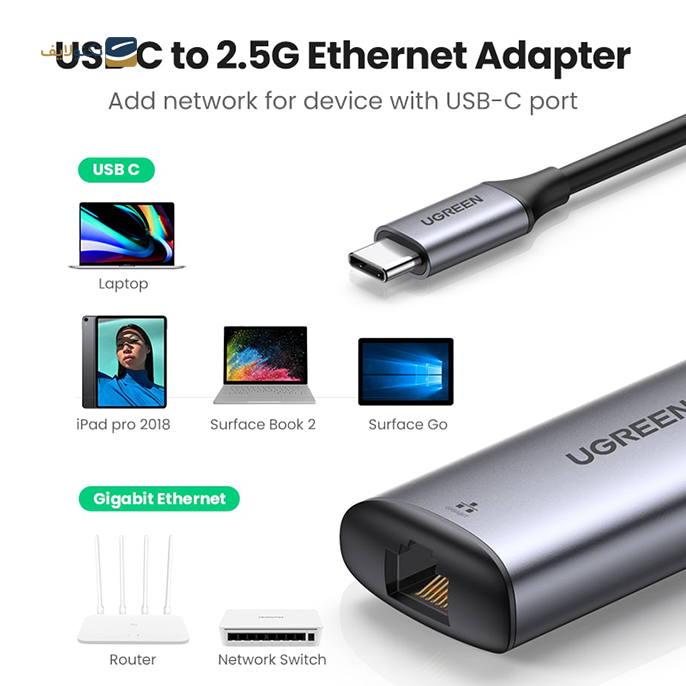 gallery-کابل تبدیل USB-C به شبکه یوگرین CM275 مدل 70446-gallery-1-TLP-11225_aa2c9ae8-24f8-4c77-9926-c855af596ff0.png